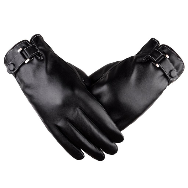 Driving Full Finger Gloves Touchscreen Gloves Fleece Lining Warm Gloves — image 1 of 13