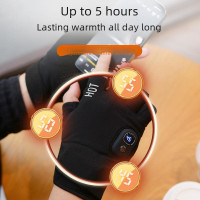 Rechargeable Heated Gloves for Skiing & Cycling - Touchscreen Compatible Cold Weather Gloves — image 2 of 13