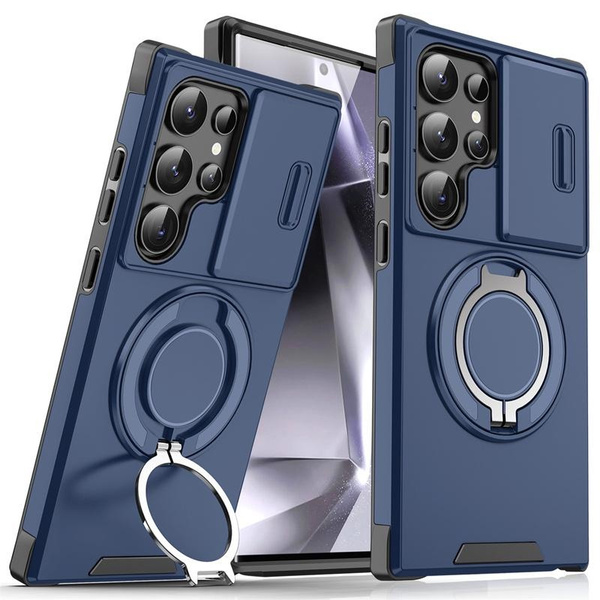 Slide Camera Protection Magnetic Stand Phone Case for Samsung S25 Edge S24 S23 Plus S21 S22 Ultra FE A54 A15 A14 A05 A05S Cover — image 1 of 14