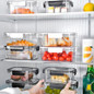 PP Food Storage Box Plastic Transparent Container Set with Lid Leakproof Kitchen Storage Bottle Jar Dry Food Jar Stackable Organizer Box for Freezer,Dishwasher, Oven, Microwave,Leftovers — image 26 of 36