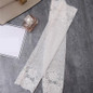 Lace Gloves Sunscreen Long Lace Fingerless Mittens Covered Scar Elastic Sleeve Ladies Driving Gloves — image 8 of 14