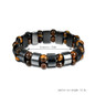 Double Hematite Tiger's Eye Bracelets Men Tiger Eye & Hematite Charm Bracelets for Women Natural Energy Stone Bracelet Jewelry — image 12 of 16