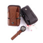 Men Leather Waist Bag, Multifunction Fanny Pack, Large Capacity Belt Bag,Brown Shoulder Bags Crossbody Bags,Multi-layer Buckle Mobile Phone Bag — image 19 of 20