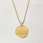 316L Stainless Steel Last Supper Pendant Gold Plated Iced Out Bling AAA Cubic Zircon Round Necklace For Men Father's Day Gift Hip Hop Jewelry — image 6 of 8