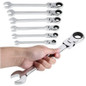 1pc/2pcs Metric Flex-Head Ratcheting Combination Wrench 72 Teeth 12 Point Dual-purpose Rachet Wrench Ended Spanner Hand Tools (6mm-24mm To Choose) — image 5 of 55