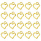 50/100Pcs Alloy Mini Sweet Hollow Love Heart Shape Charms for DIY Earrings Jewelry Making Accessories — image 8 of 11