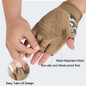 Fingerless Tactical Gloves, Knuckle Protective Breathable Lightweight Outdoor Military Gloves for Shooting, Hunting, Motorcycling, Climbing — image 10 of 23
