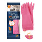 2 Pairs Reusable Waterproof Non-Slip Honeycomb Grip Latex Rubber Gloves With Hang-Dry Hooks/Hanging Loops For Dishwashing Household Cleaning Cooking (Medium) — image 4 of 9