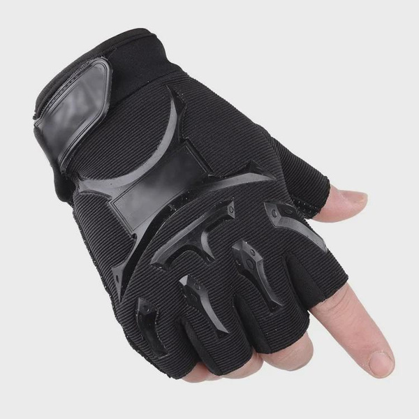 Tactical Fingerless Gloves for Men - Lightweight Outdoor Training & Cycling — image 1 of 23