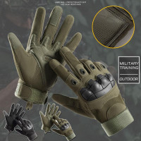 Tactical Gloves for Men, Full Finger Gloves Touchscreen Motorcycle Gloves with Palm Pads for Motorcycle Cycling Tactical Training Airsoft Paintball Shooting Hunting Hiking Camping Climbing — image 2 of 17