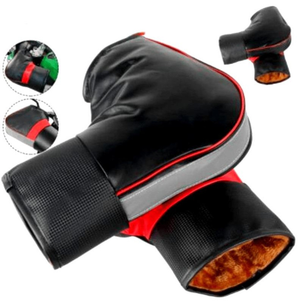 1 pair, motorcycle handle gloves are suitable for winter riding of electric bicycles, tricycles, etc. Winter riding gloves | Sports design | Durable fabric — image 1 of 16