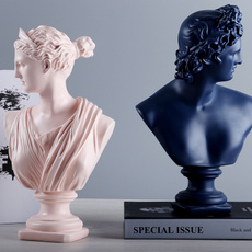 Ancient Greece European Resin David Venus Head Statuees Decoration Home Livingroom Goddess Sculpture Figurin Office Desktop Furnishing Crafts — image 3 of 15