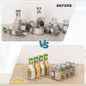 Plastic Kitchen Pantry Holds Food, Snacks, Canned Drinks Condiments Utensils — image 7 of 9