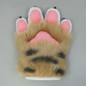 Girls Winter Gloves Soft Mittens with Cartoon Tiger Paw Shape Thicken Mittens — image 10 of 12