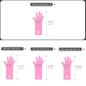 2 Pairs Reusable Waterproof Non-Slip Honeycomb Grip Latex Rubber Gloves With Hang-Dry Hooks/Hanging Loops For Dishwashing Household Cleaning Cooking (Medium)  — image 5 of 9