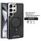 360 ° Rotating Bracket Leather Case,For Samsung Galaxy S24 S23 S25 Ultra S25Edge Wireless Charging Phone Protective Back Cover — image 10 of 13
