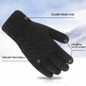 1Pair Winter Knit Gloves - Thermal Insulation for Cycling & Cold Weather, Double-Layer Wrist Cuff, Lightweight Soft & Comfortable, Perfect Gift for Birthday, Halloween & Christmas — image 6 of 15