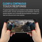 60pcs/50pcs/45pcs/40pcs/30pcs/20pcs Gaming Finger Sleeves Breathable Fingertips for Mobile Phone Game Controller Finger Thumb Sleeve Gloves Carbon Fiber Anti-Sweat Seamless Touch Screen Finger Covers — image 9 of 34