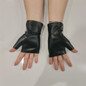 Punk Style Fingerless Gloves Windproof PU Nightclub Fashion Accessory — image 7 of 10