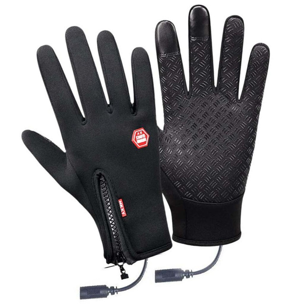 USB Charging Gloves Battery Heated Gloves Sport Hand Warmer Winter Warm Handwear — image 1 of 12