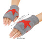Knitted Gloves for Adult Mittens Male Female Winter Gloves with Pentagram Pattern Fingerless Gloves SNO — image 4 of 8
