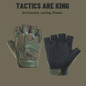 Tactical Fingerless Gloves for Men - Outdoor Sports, Cycling, and Combat Training — image 4 of 15