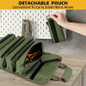 1 Pc Heavy-Duty Rolling Tool Kit - Multifunctional Electrician and Mechanic Storage Bag, Ideal Father's Day Gift, Suitable for Outdoor Storage Box, Cabinet, Shelf — image 9 of 11