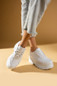 Pembe Potin Yüksek Taban Bağcıklı Kadın Sneaker 54-0142-24 — image 5 of 5