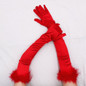 Fashion Gloves Female Elegant Solid Etiquette Gloves Wedding Party Long Gloves — image 15 of 15