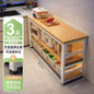 Multifunctional Kitchen Storage Cabinet with Microwave Stand and Cutting Board — image 50 of 58