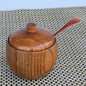 1 Set Solid Wood Spice Jar Sugar Bowl Salt Pepper Seasoning Box Japanese Style With Spoon And Lid Kitchen Tool GFA — image 10 of 14