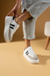 Pembe Potin Yüksek Taban Bağcıklı Şeritli Kadın Sneaker 54-061-24 — image 8 of 8