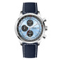 Men's Chronograph Watch, 43.5MM Large Dial Pilot Watch with Slide Rule Bezel, Stainless Steel Band Quartz Wristwatch, Date Display, Daily Water Resistant, Luxury Business Sport Watch for Men — image 29 of 36
