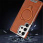 360 ° Rotating Bracket Leather Case,For Samsung Galaxy S24 S23 S25 Ultra S25Edge Wireless Charging Phone Protective Back Cover — image 4 of 13