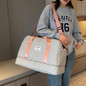 Travel bag Large capacity women's fitness bag Luxury oversized handbag - fashionable and practical compartment design, suitable for travel adventure and fitness activities Lightweight maternity bag storage bag Short business trip luggage bag Independent shoe compartment Lightweight luggage bag, — image 14 of 23
