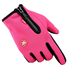 Winter Touchscreen Gloves for Cycling & Skiing - Fleece Lined, Windproof, Zippered, Unisex Cold Weather Sports Gloves — image 3 of 8