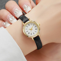 Women Watches Fashion Small Roma Dial Ladies Leather Band Quartz Watch Reloj Mujer Girls Clock Gift — image 2 of 16