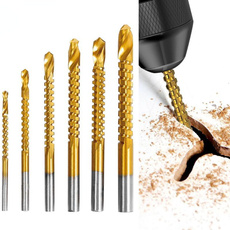 6Pcs/Set 3-8mm HSS Cobalt Drill Bits Set Twist Drill Titanium Drilling Spiral Screw Metric Composite Tap Drill for Drilling Cut Grooving — image 3 of 19