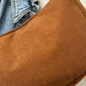 Modern Small Corduroy Crossbody Bag for Women Messenger Bag for Work Travel — image 6 of 15