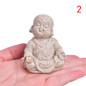 Cute Little Monk Statue Sandstone Adorable Chinese Buddha Statuettes Lovely Figurine For Home Decor Creative Gift — image 8 of 8