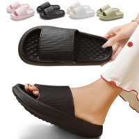 Slippers For Women Men Super Soft Comfy Indoor Slippers Thick Sole Beach Sandals Open Toe House Slippers Bathroom Shower Anti-slip Slides Summer Lovers Slippers(Size: 36-45) — image 2 of 36