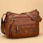 Vintage-Inspired Women's Shoulder Bag - Large Capacity, Synthetic Faux Leather, Adjustable Strap, Multiple Pockets, Zipper Closure - Perfect for Daily Commute, Work, Travel - Includes Cosmetic Bag | Travel Bag | Vintage-Inspired Purse — image 11 of 25