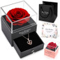 Flowers Rose In Gift Box Elegant Romantic Gifts With Jewelry Box Drawer Container For Valentine's Day Mather's Day Gift For Her Mom Anniversary Wedding Propose Party — image 19 of 19