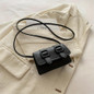 Women's small square bag messenger bag - buckle open and close Korean version/European and American style handbag, casual and formal dual-purpose bag, suitable for daily commuting or special occasions — image 20 of 21