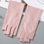 Womens Gloves Sun Protection Fingerless Anti-UV Ultra-Thin Cotton Gloves Soft — image 6 of 22
