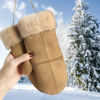 1 Pair of Outdoor Snowboarding Riding Gloves, Winter Warm Touchscreen Gloves, Windproof Fingerless Ski Gloves — image 2 of 19