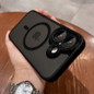 New Black Frosting Translucent Antiskid Case for iPhone 16 15 14 13 12 11 Pro Max Plus Lens Protect Magsafe Magnetic Matte Cover — image 8 of 14
