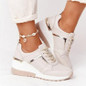 Women's Casual Sports Shoes with Round Toe and Wedge Heel, Cross Strap Athletic Sneakers in Extended Sizes — image 11 of 11