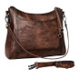 Leather Shoulder Bag for Women Stylish Crossbody Purse with Multi Pockets Work Travel Bag — image 7 of 9