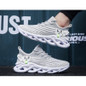 Men's fashion breathable lace-up knitted sneakers, various colors, casual outdoor running and walking shoes, lightweight men's shoes — image 15 of 16